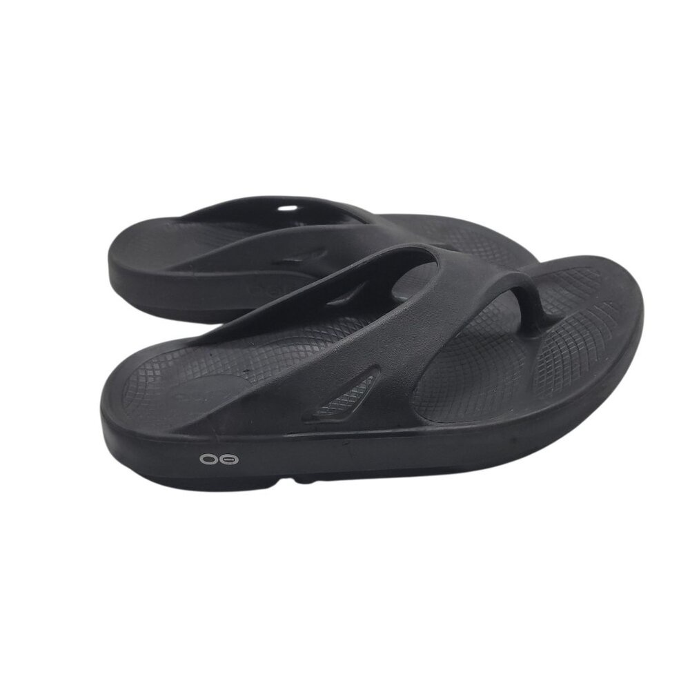 Oofos Ooriginal Thong Sandals Black EU 42 M9 W11 Lightweight & Cushioning - Picture 7 of 12